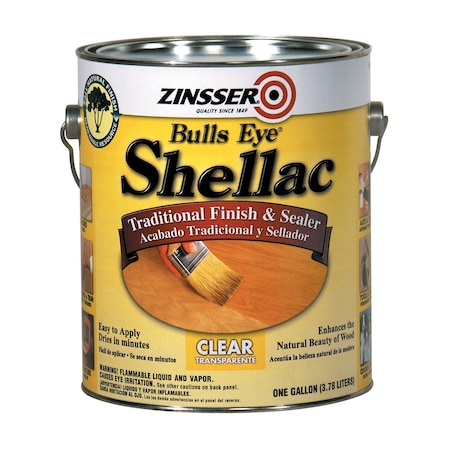 Zinsser Zinsser Bulls Eye Gloss Clear Shellac-Based Shellac Finish and Sealer 1 gal 0301